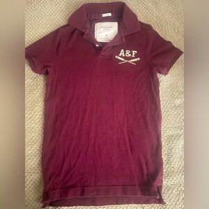Abercrombie Polo Burgundy muscle fit
